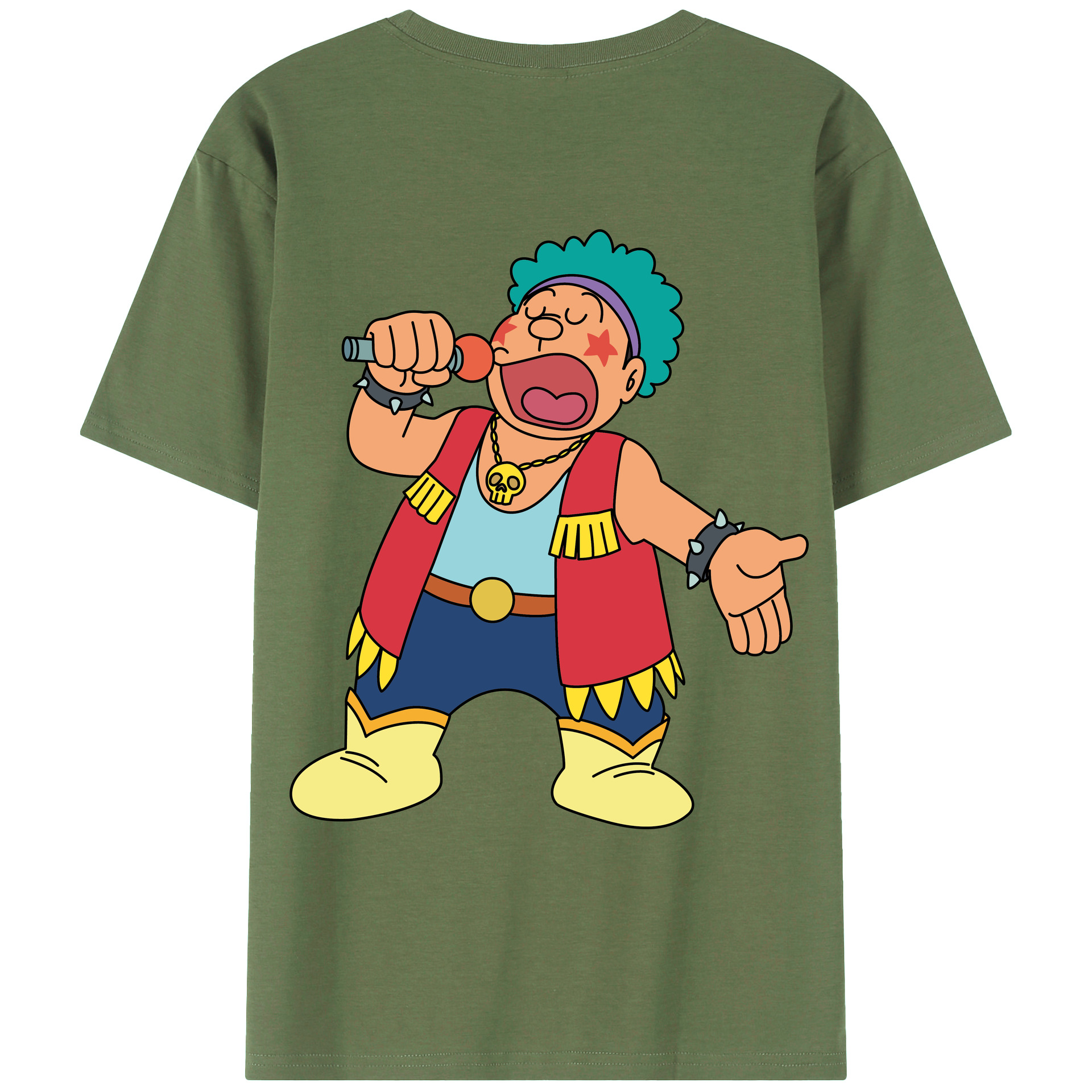 （画像用） ドラえもん 剛田武 Doraemon Gouta Takeshi 綿100％ メンズ半袖Tシャツ（バックプリント） 通気性
